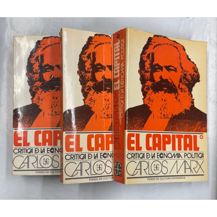 El capital. Critica de la economía política. 3 Volúmenes.